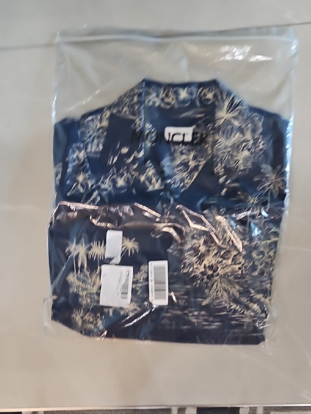 Moncler Navy Blue Floral Button-Down Shirt